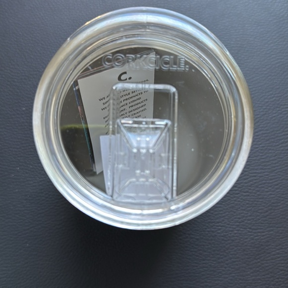 NEW CORKCICLE Stemless travel cup 12 oz Silver - Picture 3 of 6